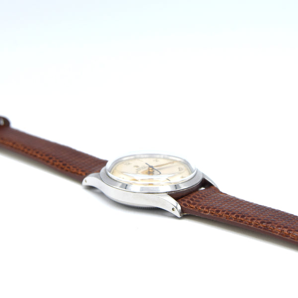 1957 Rolex Oyster Perpetual Model 6532 in stainless steel - Restored Arabic numeral Dial