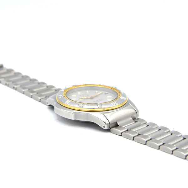 1990s TAG Heuer Date Automatic 4000 Series - 695.706K 38mm Stainless Steel on Flip-Lock Bracelet