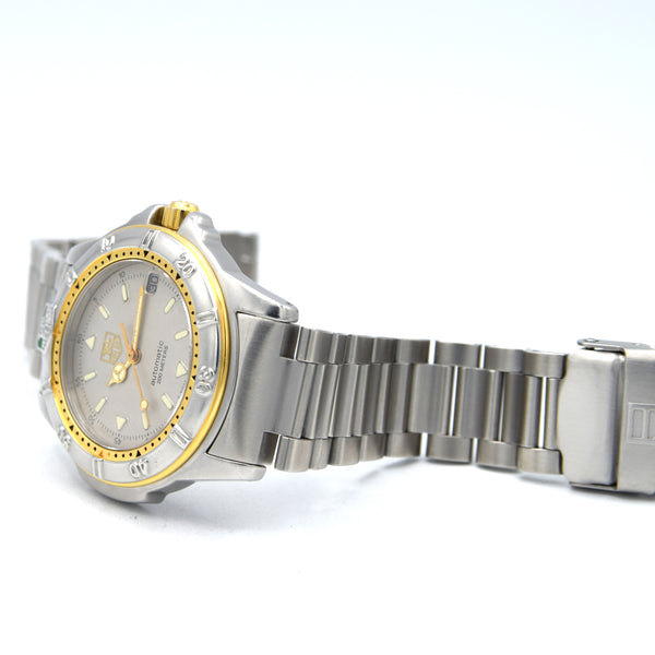 1990s TAG Heuer Date Automatic 4000 Series - 695.706K 38mm Stainless Steel on Flip-Lock Bracelet