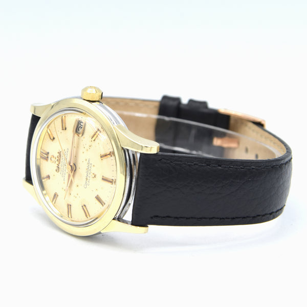 1958 Omega Constellation Chronometer Early Model 2943 with aged Patina Dial in Gold & Steel
