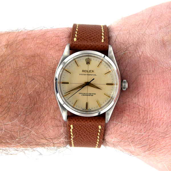 1959 Rolex Oyster Perpetual Chronometer Model 6564 - Beautifully Restored Crosshair Dial