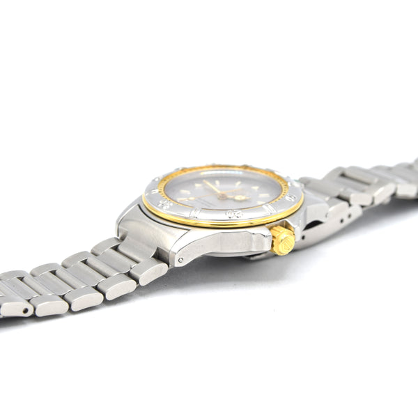 1990s TAG Heuer Date Automatic 4000 Series - 695.713KA 36mm Stainless Steel on Flip-Lock Bracelet