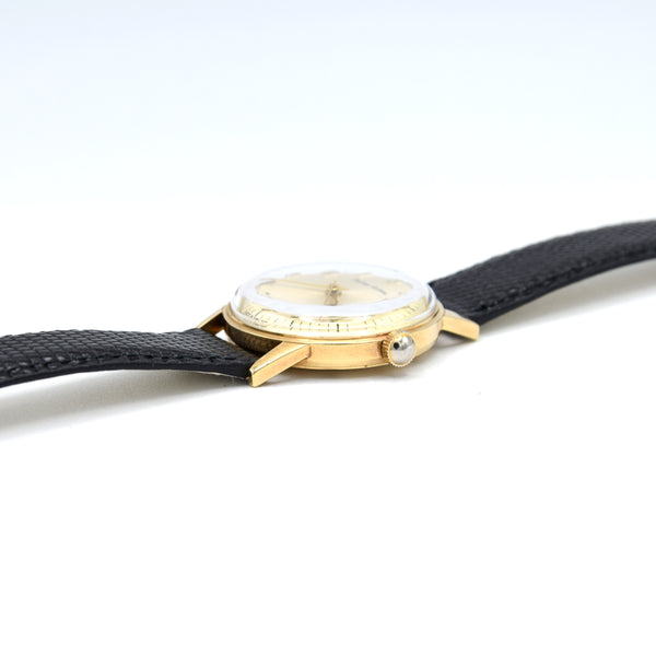 1970 Smiths 9ct Solid Gold Ultra rare Astral Date Dress Watch - Made in England