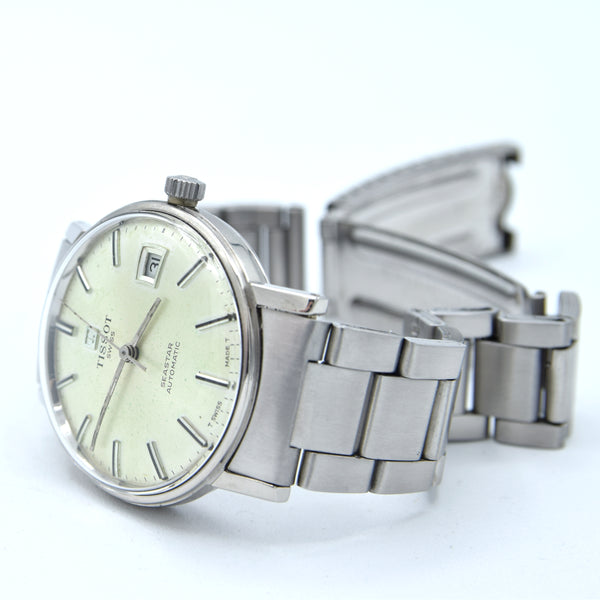1973 Tissot seastar automatic watch ref 44520-7 with original steel oyster bracelet - push date
