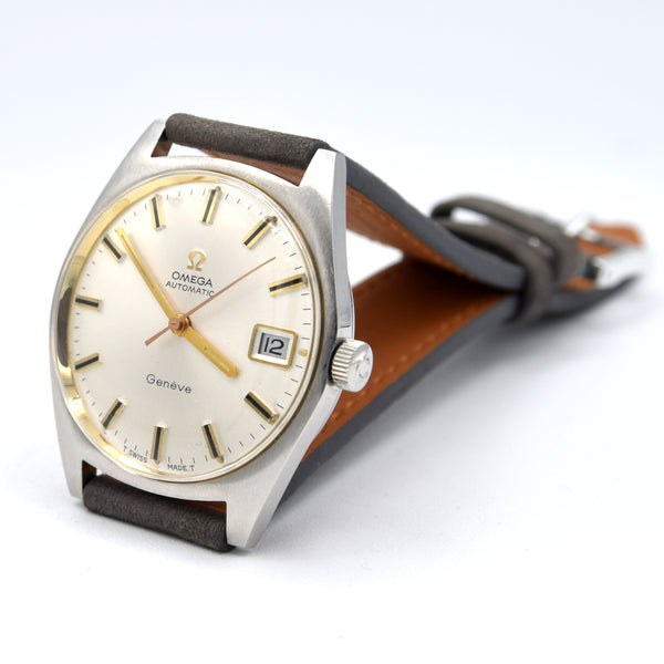 1969 Omega Geneve Automatic Date Model 166.041 in Stainless Steel with Cal 565 all original