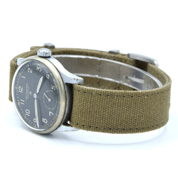 1941-1942 Universal Genève 'Wilhelmina' Wristwatch Dutch market military style unisex 30mm 31250