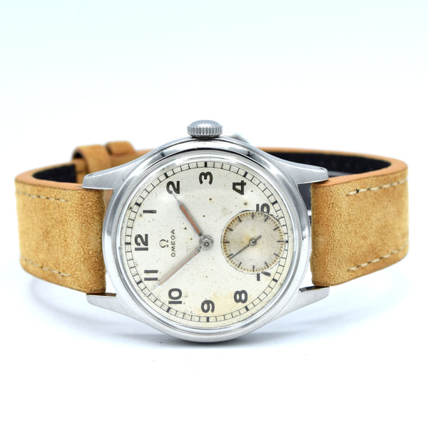 1944 Omega Ref. 2383-4 “All Arabic” Rare Original Dial Steel Military-Style Watch – Cal. 30T2