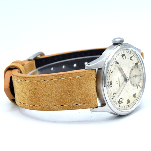 1944 Omega Ref. 2383-4 “All Arabic” Rare Original Dial Steel Military-Style Watch – Cal. 30T2