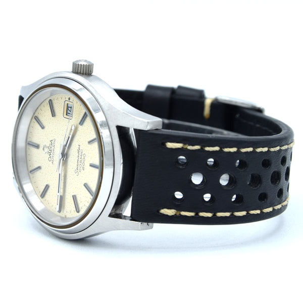 1971 Omega Large 38mm Seamaster Cosmic 2000 Automatic Date Model 166.128 with Silvered Dial