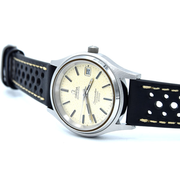 1971 Omega Large 38mm Seamaster Cosmic 2000 Automatic Date Model 166.128 with Silvered Dial