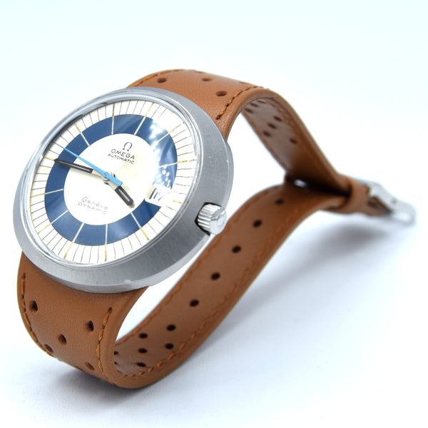1972 Omega Geneve Dynamic Automatic Date model 166.039 Two Tone bullseye Dial Fernando Fontana