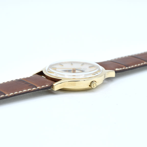 1975 / 1976 Rare Omega Geneve box set - automatic Dress Watch in Solid 9ct Gold English Case Model 1625422