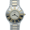 1990s Must De Cartier '21' ladies Quartz 31mm 9010 Wristwatch in Gold and Steel on Bracelet