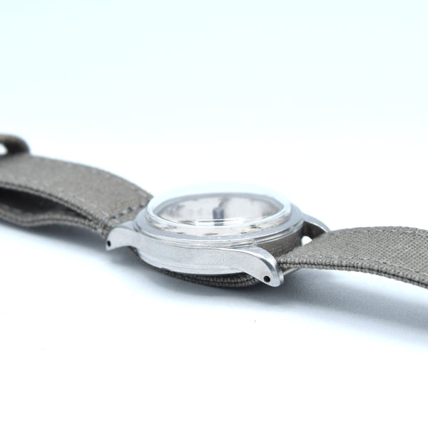 1943 Omega “Civil Service India” WW2 Mid-Size Steel Watch – Original Arabic Dial, Sub-Seconds, Cal. 26.5 T3 (CS/I Issue)