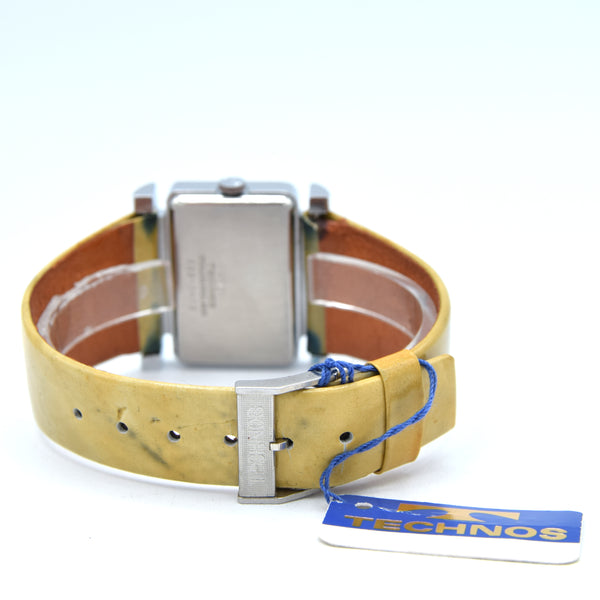 1970s Technos NOS unused Swiss Mechanical Wristwatch With Fumé Blue Dial, Box & Tags