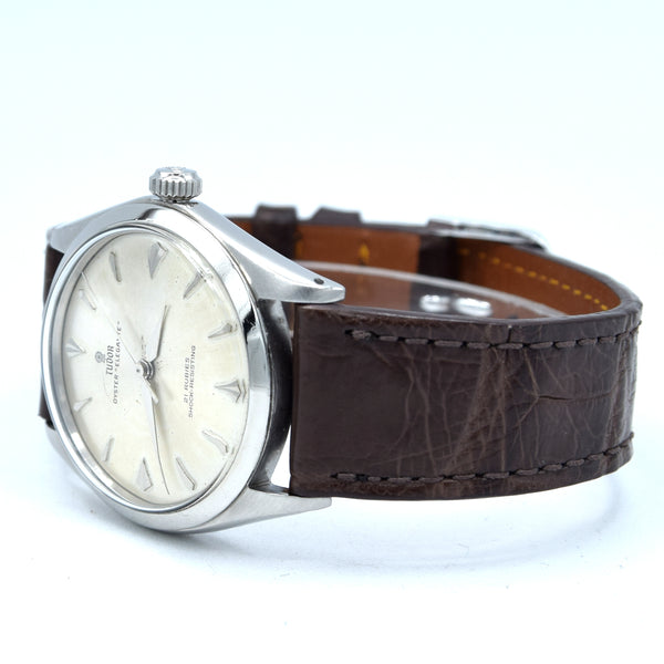 1963 Tudor Oyster 'Elegante' Wristwatch Model 7960 with rare Dial in Stainless Steel 34mm