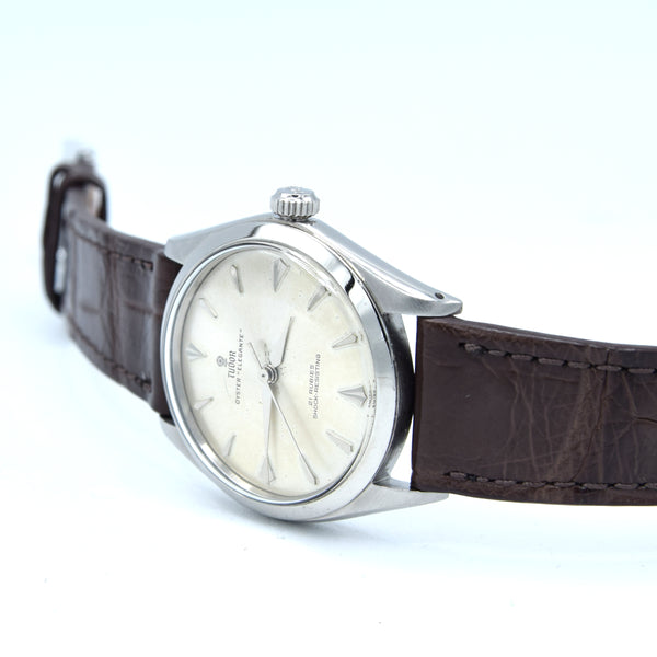 1963 Tudor Oyster 'Elegante' Wristwatch Model 7960 with rare Dial in Stainless Steel 34mm