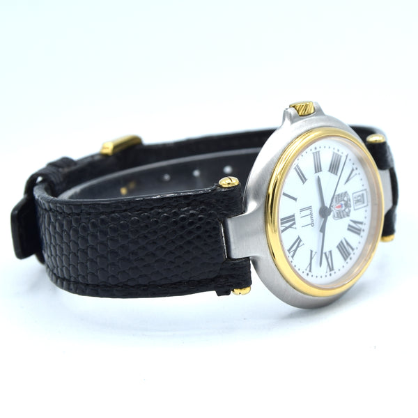 1980s Alfred Dunhill Millennuim swiss quartz unisex Wristwatch with Abu Dhabi / ADNOC Oil Logo