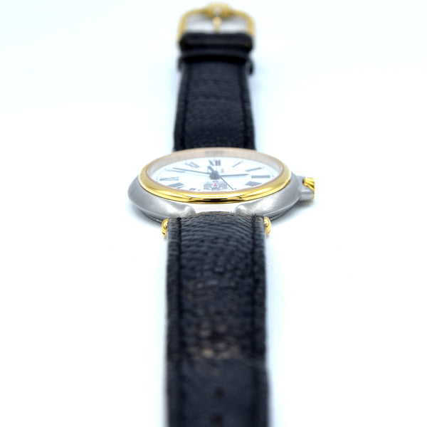 1980s Alfred Dunhill Millennuim swiss quartz unisex Wristwatch with Abu Dhabi / ADNOC Oil Logo