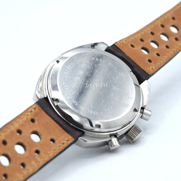 1969 Swiss Emperor 20 ATU diver chronograph – stainless steel – Valjoux 7733 – original tropical dial