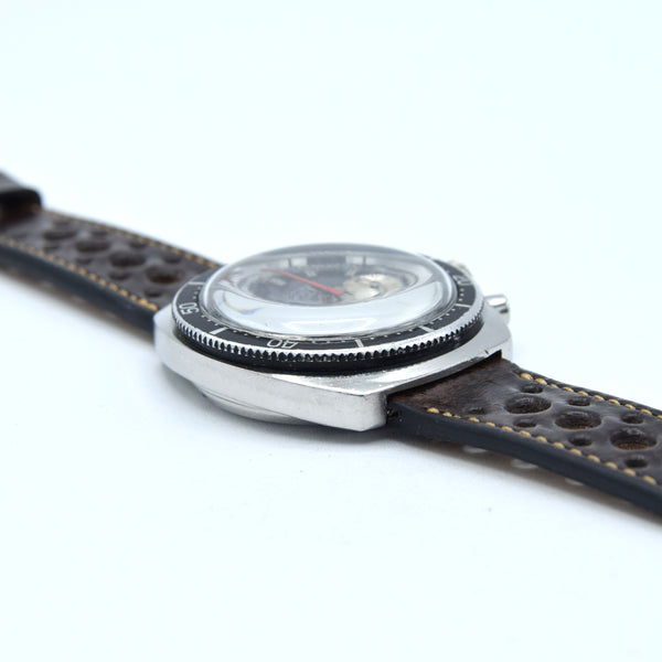 1969 Swiss Emperor 20 ATU diver chronograph – stainless steel – Valjoux 7733 – original tropical dial