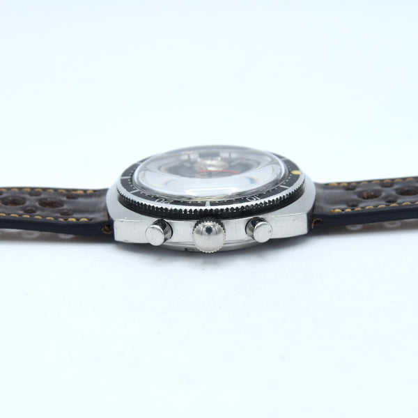 1969 Swiss Emperor 20 ATU diver chronograph – stainless steel – Valjoux 7733 – original tropical dial