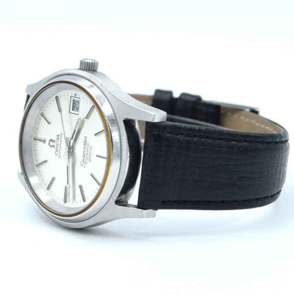 1971-75 Omega Seamaster Cosmic 2000 full set Large Automatic Date Model 166.128 + Box Papers