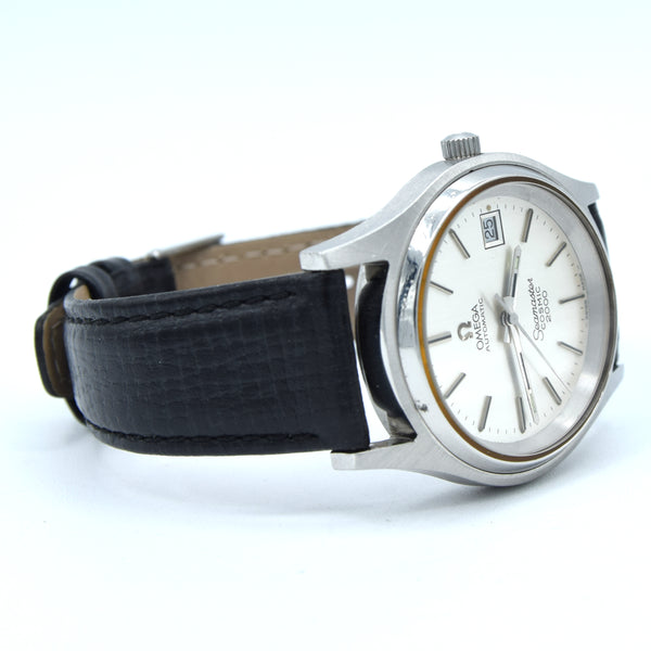 1971-75 Omega Seamaster Cosmic 2000 full set Large Automatic Date Model 166.128 + Box Papers