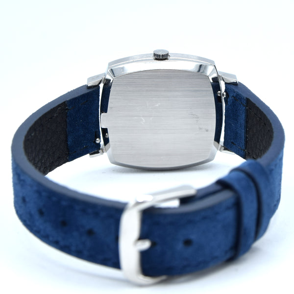 1973 Omega Genève “TV case” ref. 162.0052 – steel automatic – cal. 1012 – silver sunburst dial – original plexi & crown