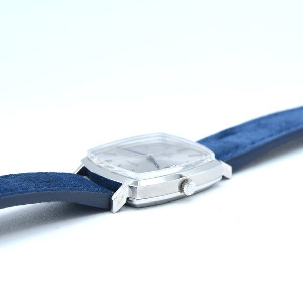 1973 Omega Genève “TV case” ref. 162.0052 – steel automatic – cal. 1012 – silver sunburst dial – original plexi & crown