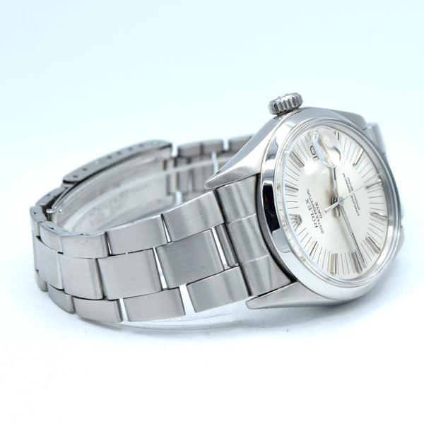 1973 Rolex Oyster Perpetual Date Model 1500 with Rare satin Silver