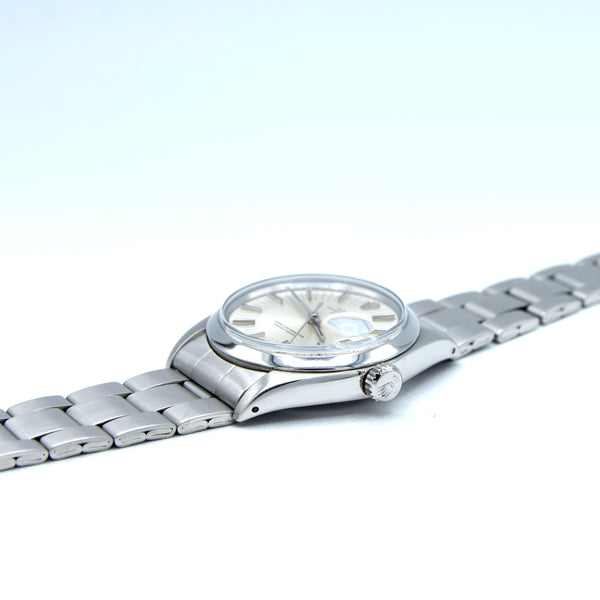 1973 Rolex Oyster Perpetual Date Model 1500 with Rare satin Silver