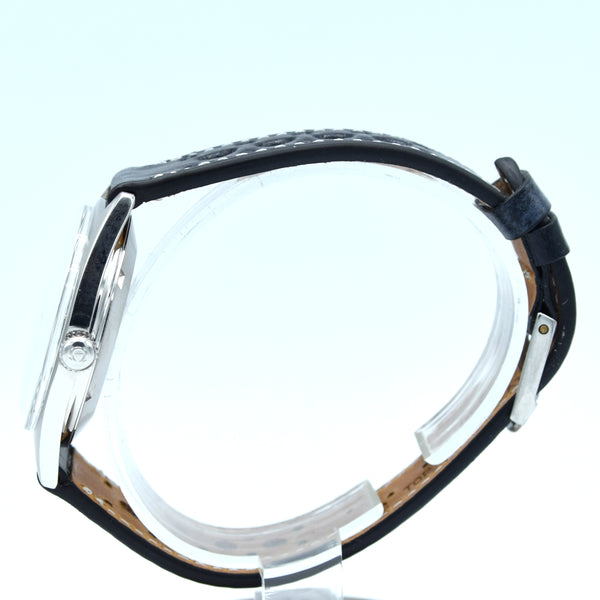 1968 Omega Geneve Automatic Date Model 166.041 original mint matte black dial in Steel Cal 565