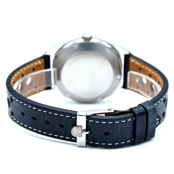 1968 Omega Geneve Automatic Date Model 166.041 original mint matte black dial in Steel Cal 565