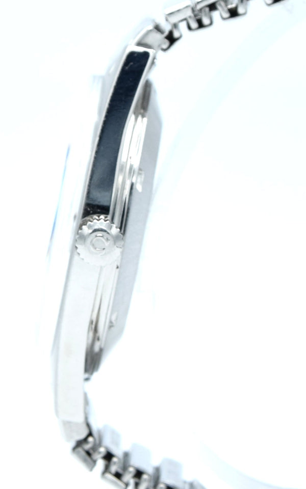 1969 Omega Rare Geneve Automatic Model 166.041 Silver sunburst dial on cool original Fixo - Flex bracelet Cal 565