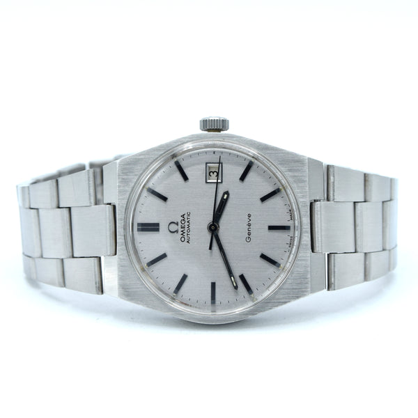 1972 Omega Sharp Genève Automatic Date ref. 166.099 – stainless steel integrated bracelet – cal. 1481 push-date