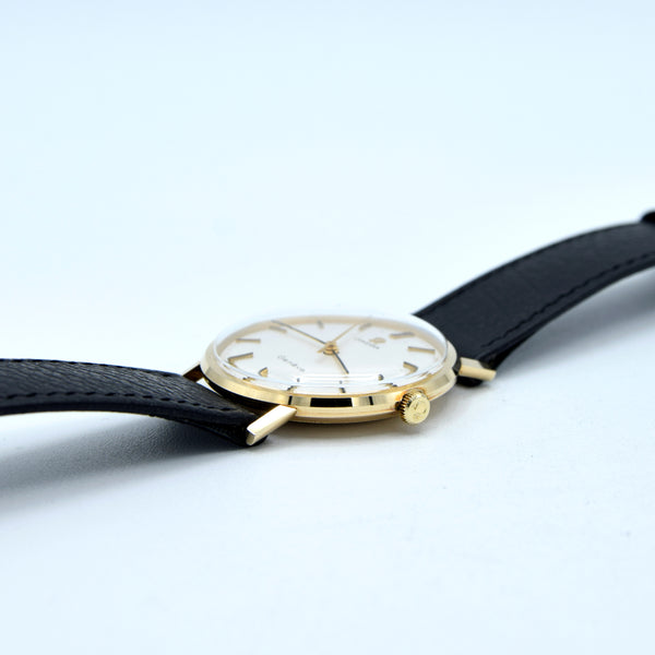 1970/72 Omega Geneve Watch in Solid 9ct Gold English Case Model 131/25016 + Strap & Buckle - Unpolished