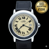 1994 Cartier 'Must de' Ronde with Roman Numerals in 925 Sterling Silver Vermeil Case Model 1800
