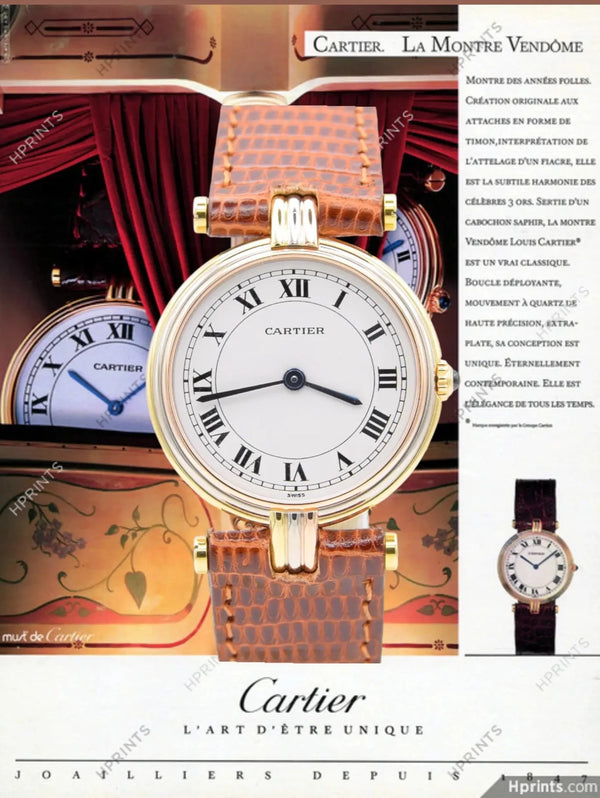 1990s Ladies classic Cartier Vendôme 