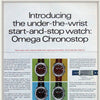 1967 Omega Chronostop Genéve Model 145.010 'Drivers' with Grey Sloped Dial in Stainless Steel on mesh bracelet