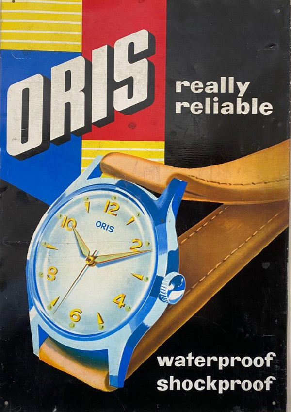 1990s Oris Date at 12 Automatic Wristwatch Model 7445 in 35mm Stainless Steel X2 tone dial