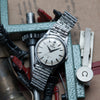 1959 Omega Constellation with Stunning Cross-Hair onyx Model 14381 on brick link Bracelet