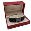 1970s Cartier Tank Mechanical Manual Wind with lapis lazuli type Dial in 925 case with box