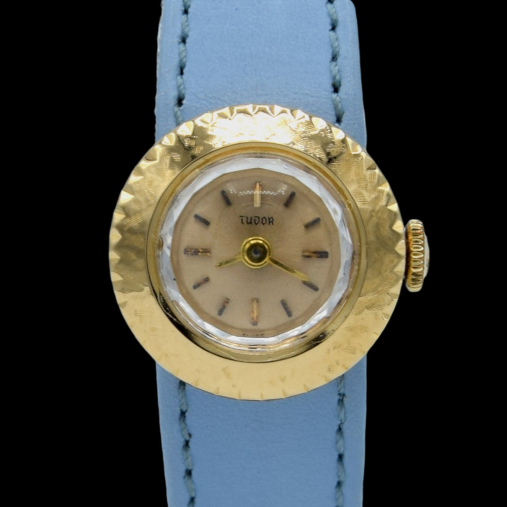 1970 Tudor Rare solid 18k Gold 'Chameleon, Yellow Gold Ref: 1859 with box and spare strap