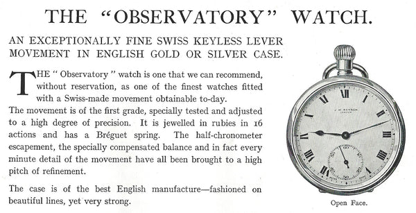 1895-1900 J.W. Benson of London Substantial Railway Guards Nickel Case Pocket Watch - Early All-English Lever