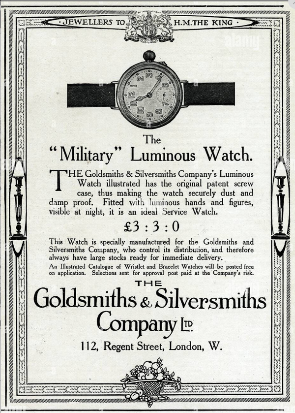 1928 Art deco solid 925 sterling silver Goldsmiths & Silversmiths watch English hallmarks