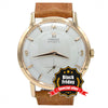1958 Elegant Omega Automatic Dress Watch with stunning two tone Dial Model 2897 in 18k pink gold