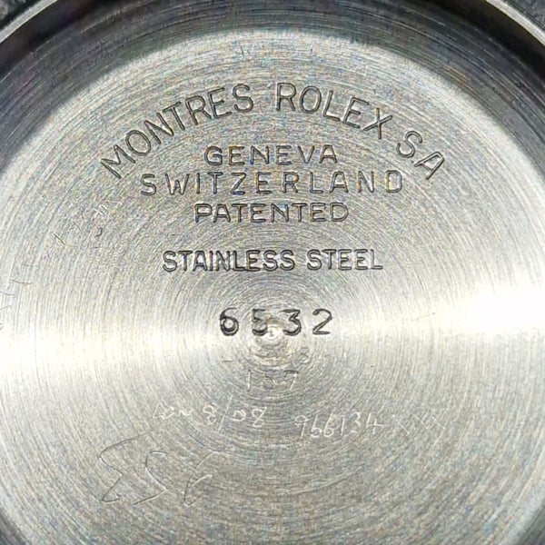 1957 Rolex Oyster Perpetual Model 6532 in stainless steel - Restored Arabic numeral Dial