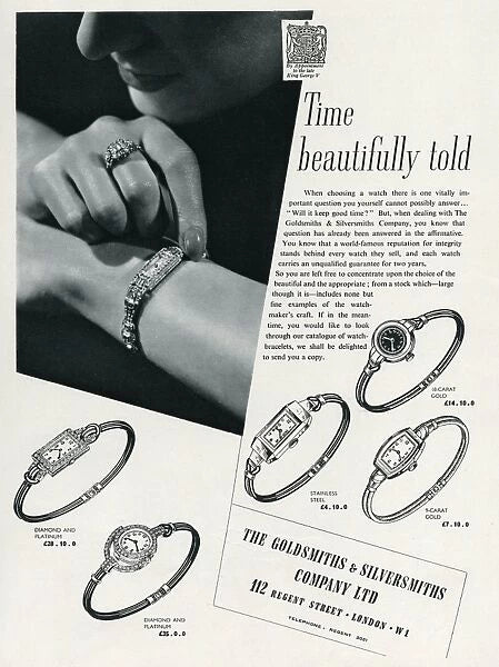 1930s Ladies art deco exquisite platinum and diamond cocktail watch Goldsmiths & Silversmiths Articulated Lugs