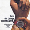 1969 Omega Chronostop Genéve Date Model 146.009 with Grey Sloped Dial in Stainless Steel on mesh bracelet